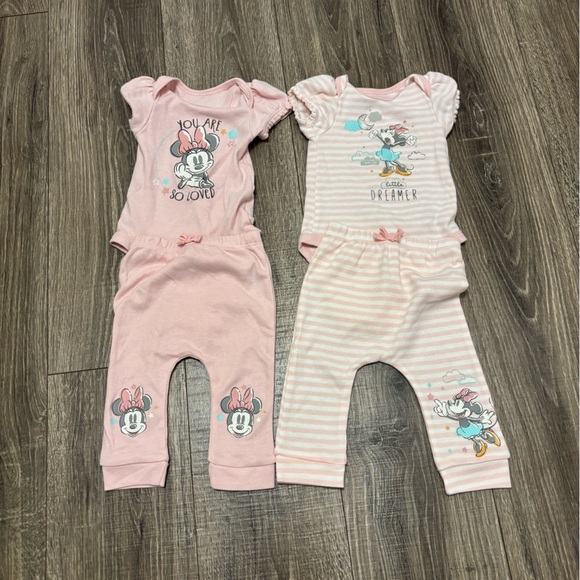 Disney Baby Girl Minnie Mouse Sets Size 3/6 Months 3 Sets Mix N Match - Picture 6 of 9